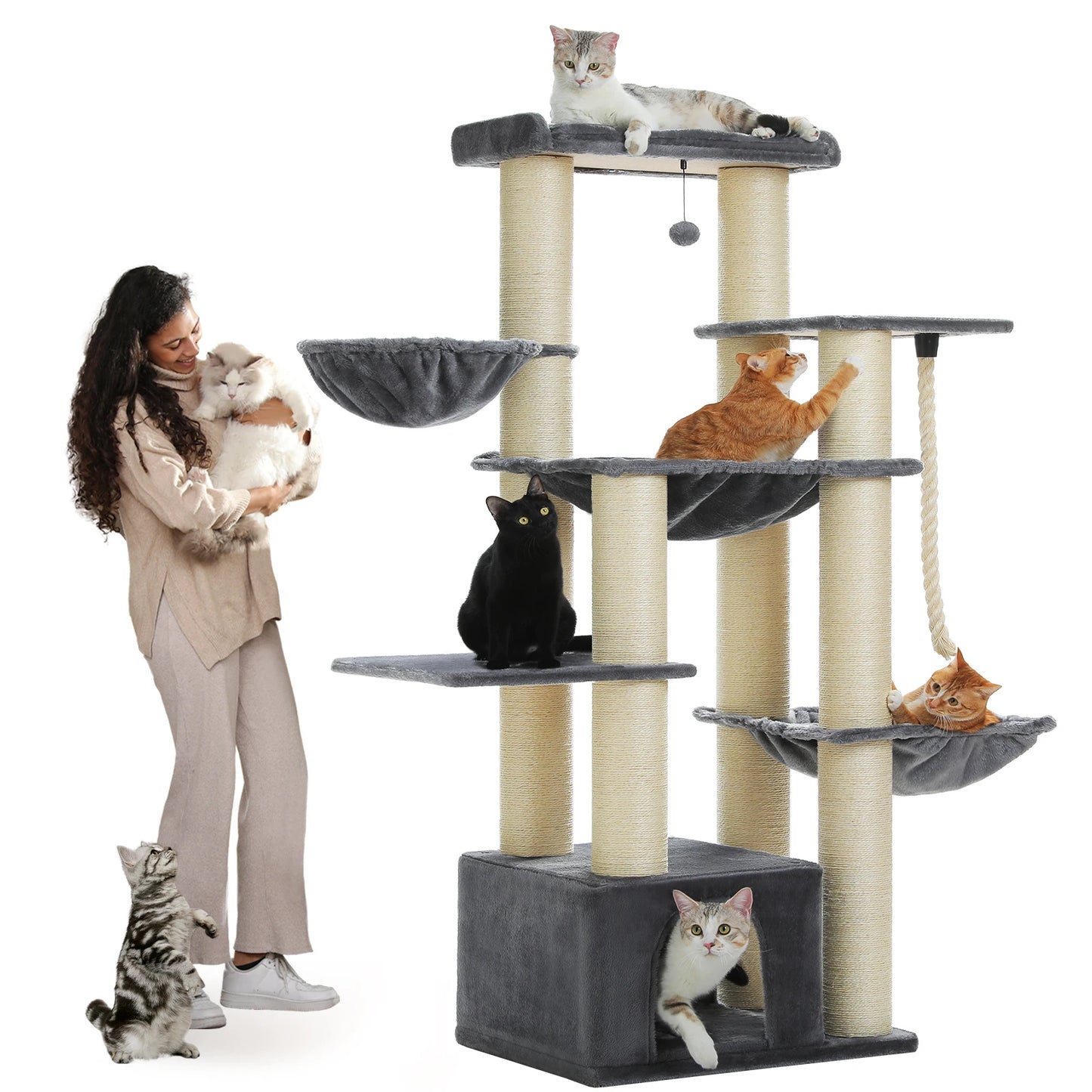 Pawora Luxury Multi-Level Cat Tree