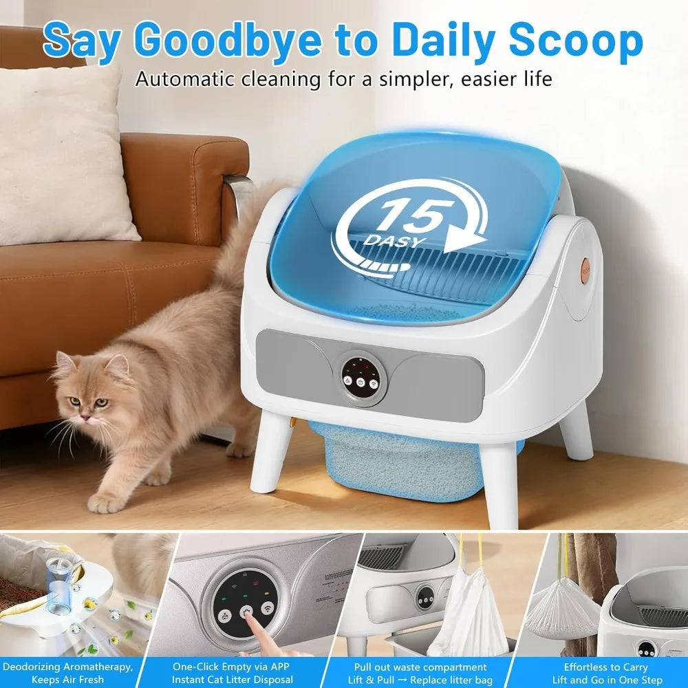Automatic Self-Cleaning Cat Litter Box