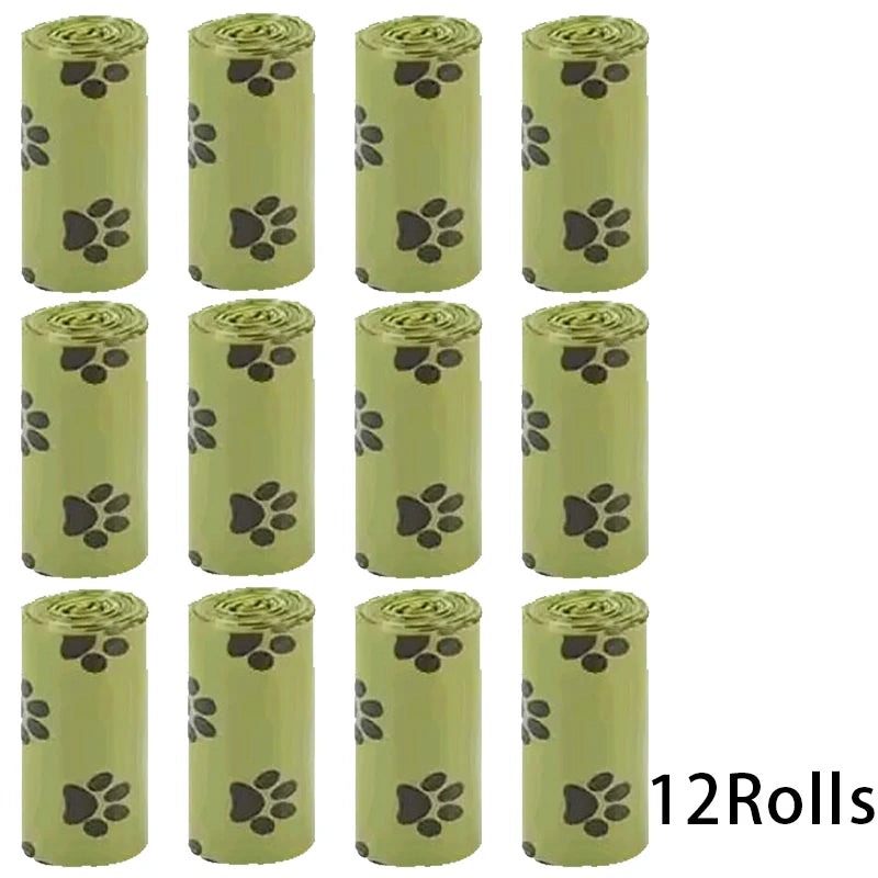 Cornstarch-Based Dog Poop Bags – Leakproof Waste Bag Rolls