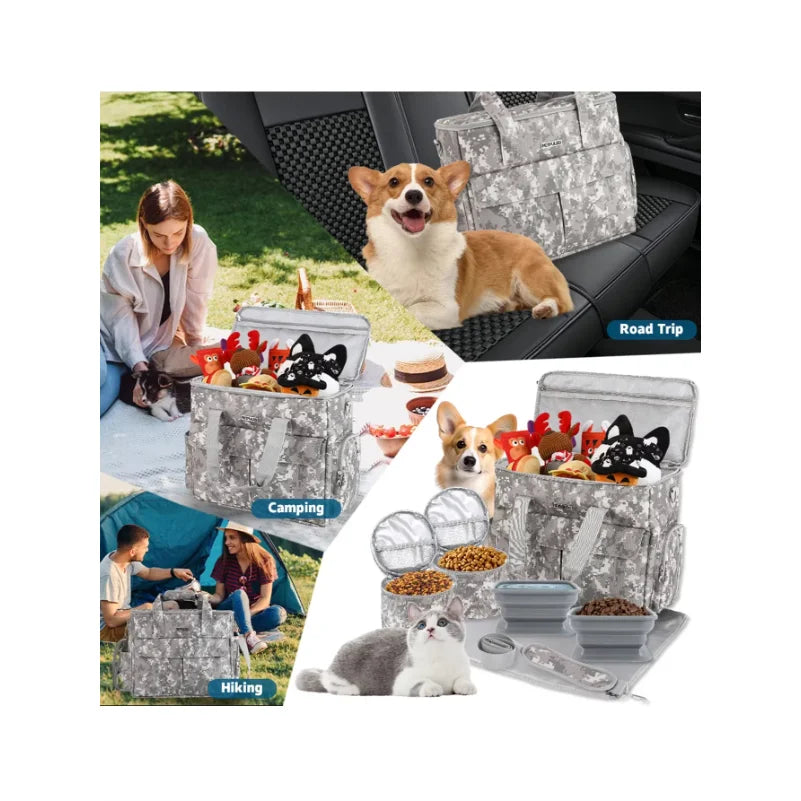 Pawora Complete Pet Travel Bag Set