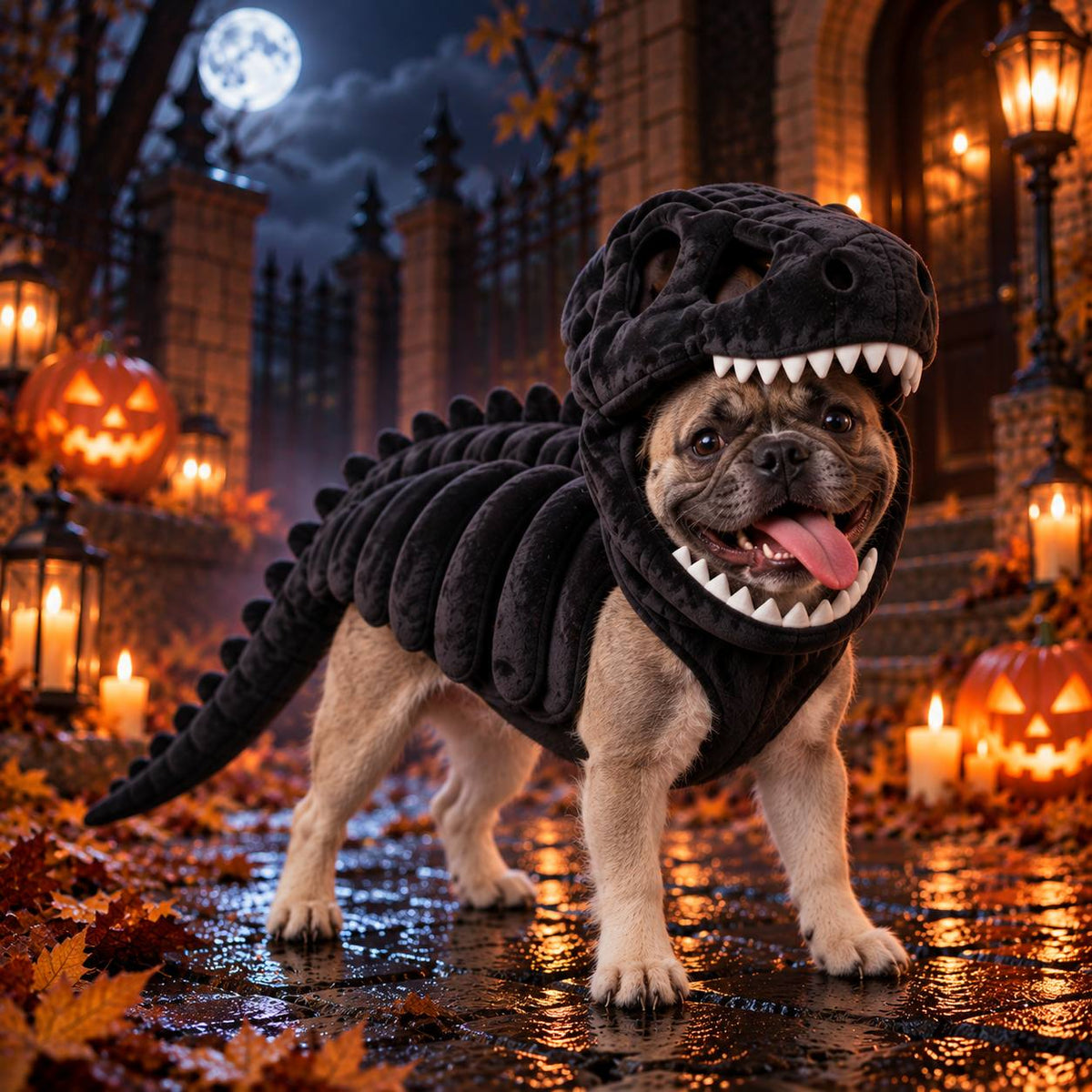 Dinosaur Skeleton Dog Costume