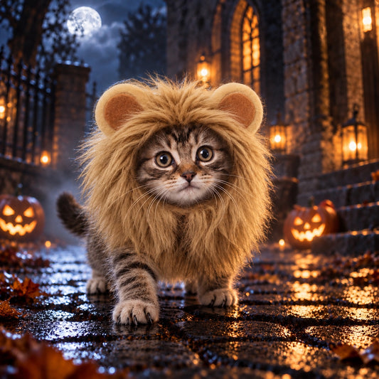 Lion Mane Costume Hat for Cats & Dogs