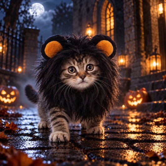 Lion Mane Costume Hat for Cats & Dogs