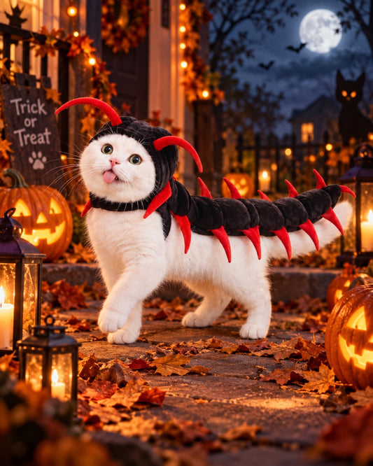 Centipede Devil Cape Costume for Cats