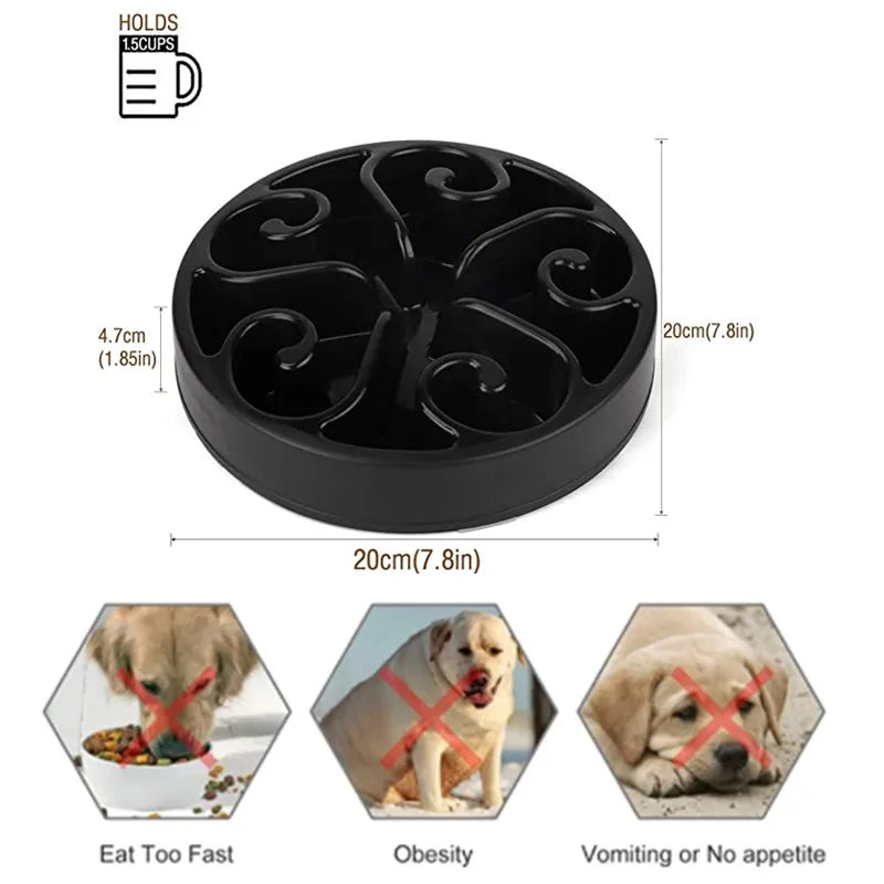 Slow Feeder Dog Bowl – Anti-Gulping Interactive Feeding Bowl