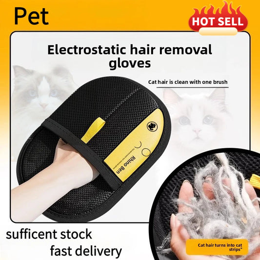 Reusable Pet Hair Remover Kit – Lint Roller & Grooming Glove