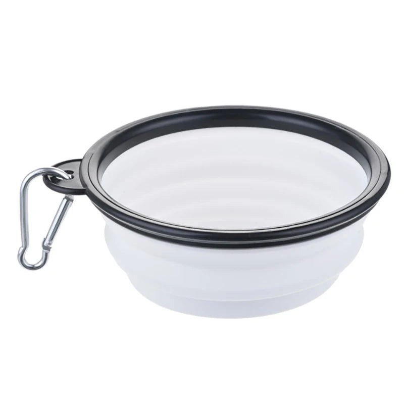 Collapsible Silicone Pet Travel Bowl for Dogs & Cats