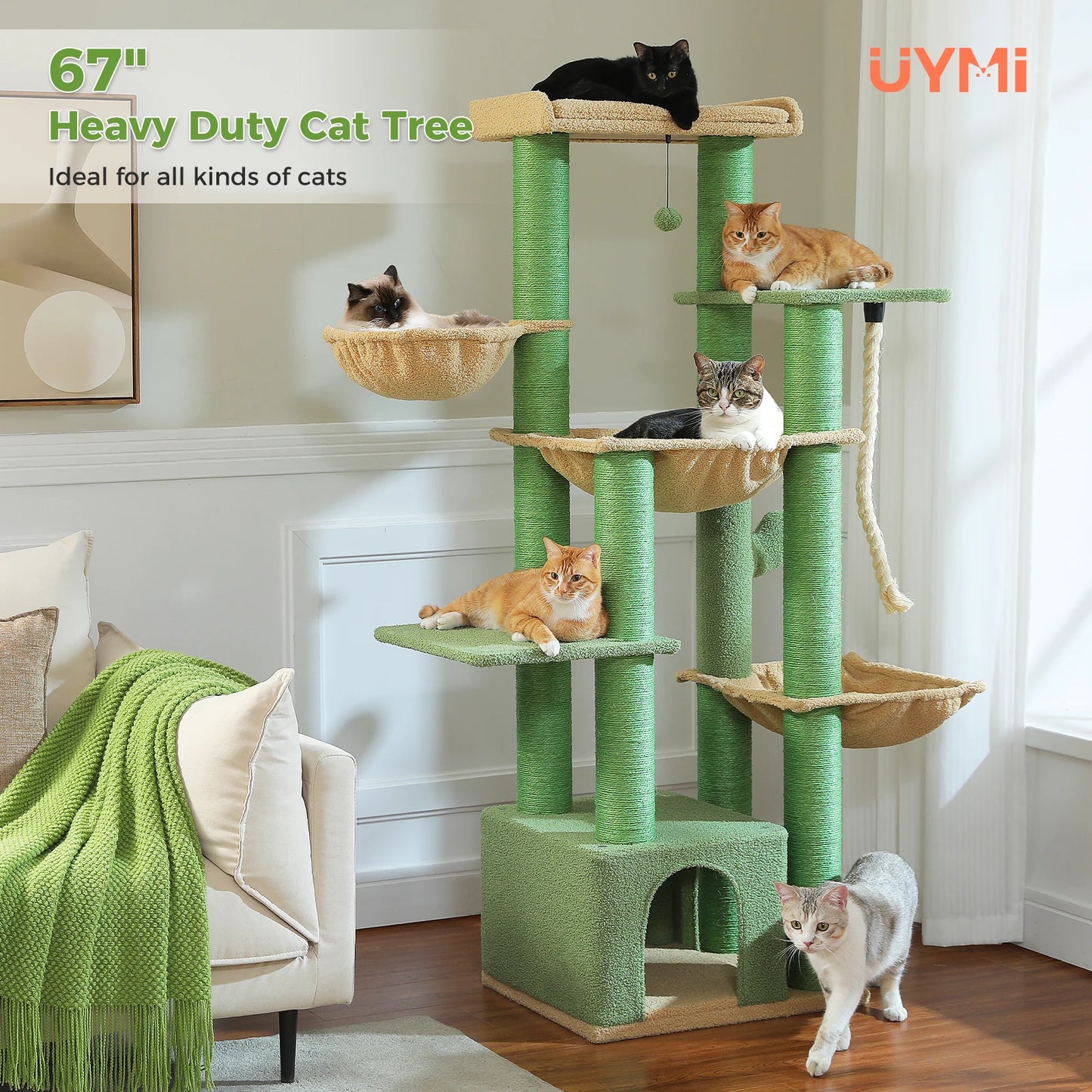 Pawora Luxury Multi-Level Cat Tree