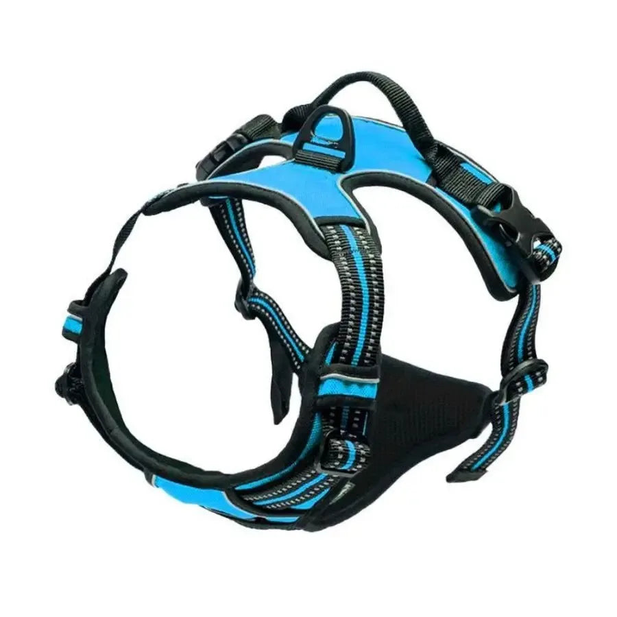 Adjustable No-Pull Dog Harness with Control Handle & Reflective Straps
