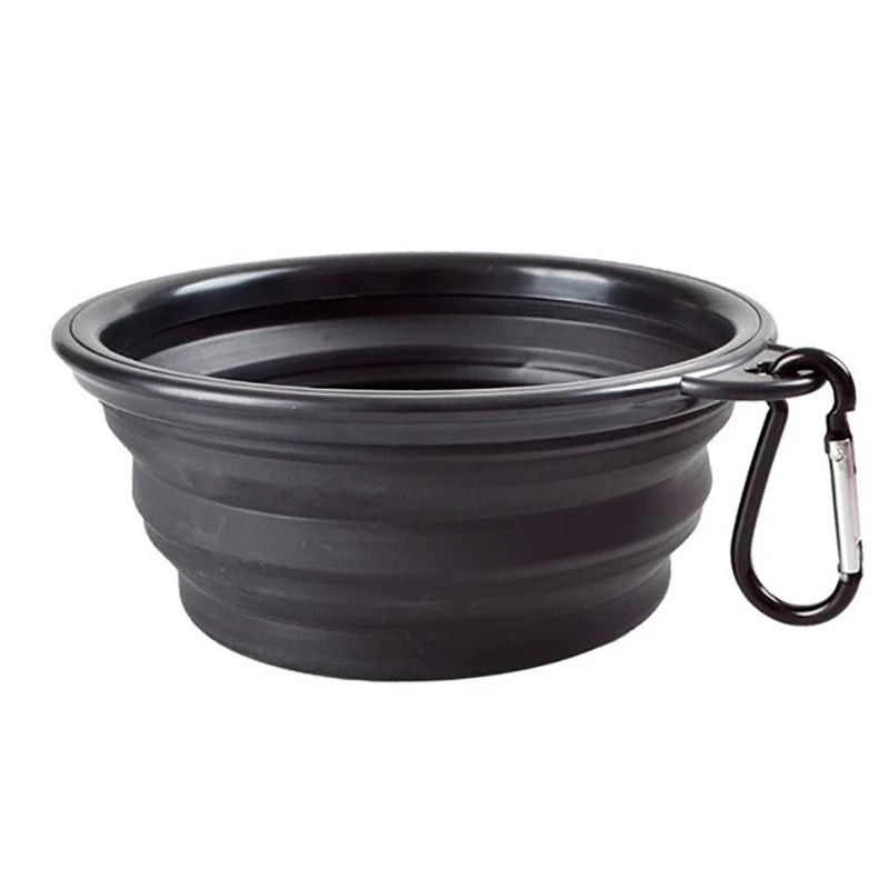 Collapsible Silicone Pet Travel Bowl for Dogs & Cats