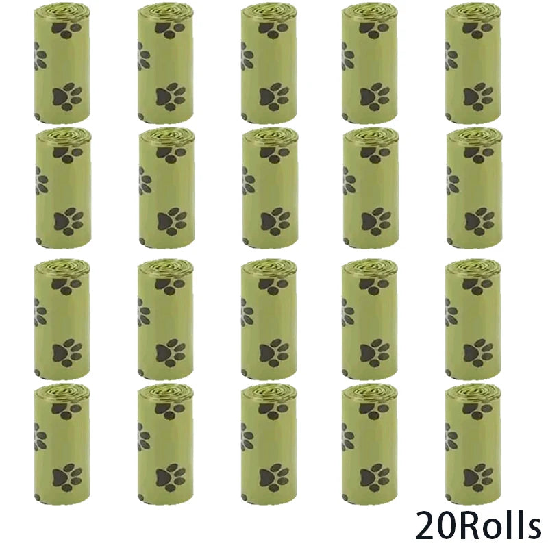 Cornstarch-Based Dog Poop Bags – Leakproof Waste Bag Rolls
