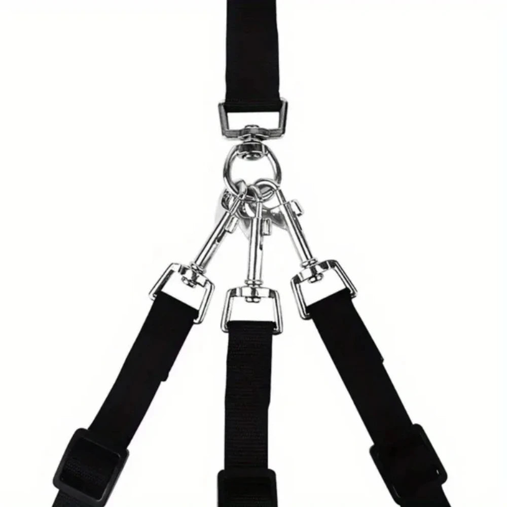 3-in-1 No-Tangle Dog Leash for Multiple Dogs – Padded Handle
