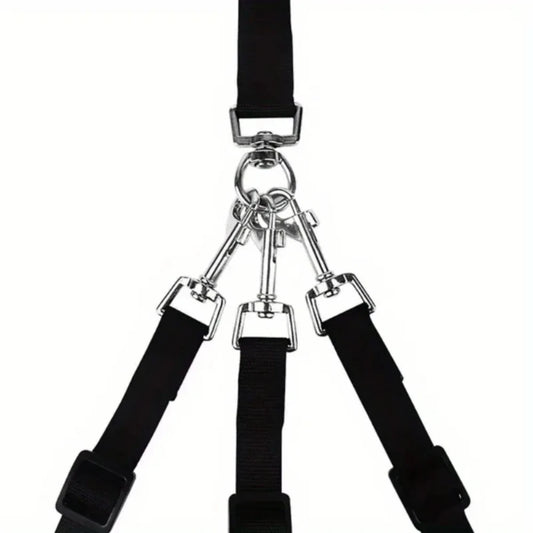 3-in-1 No-Tangle Dog Leash for Multiple Dogs – Padded Handle