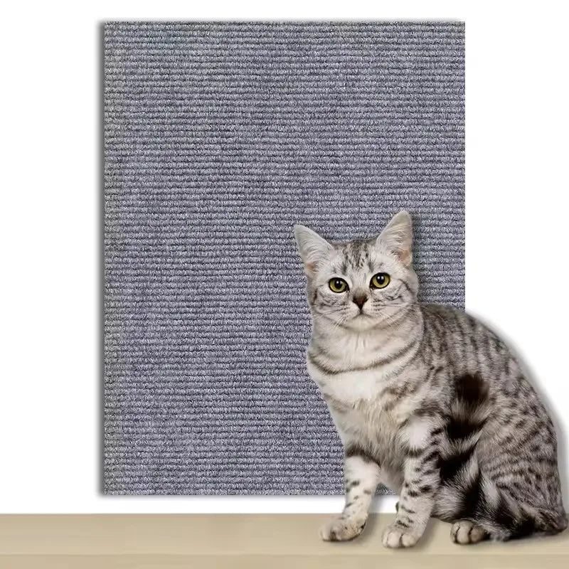 Trim-to-Fit Cat Scratching Mat for Sofas & Furniture – Self-Adhesive Protector
