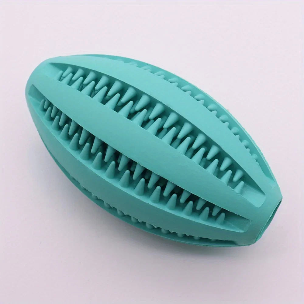 Interactive Dog Chew Ball – Teeth Cleaning Rubber Toy