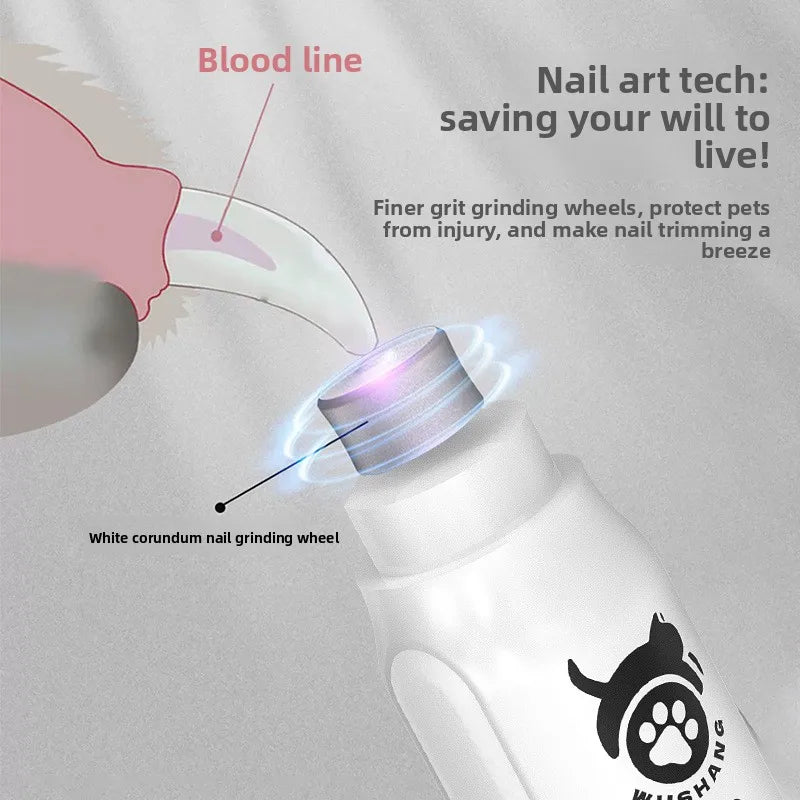 Professional Electric Pet Nail Grinder with LED Display