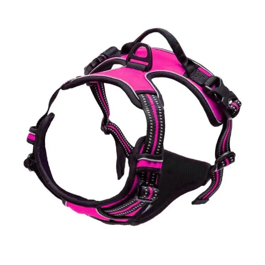 Adjustable No-Pull Dog Harness with Control Handle & Reflective Straps