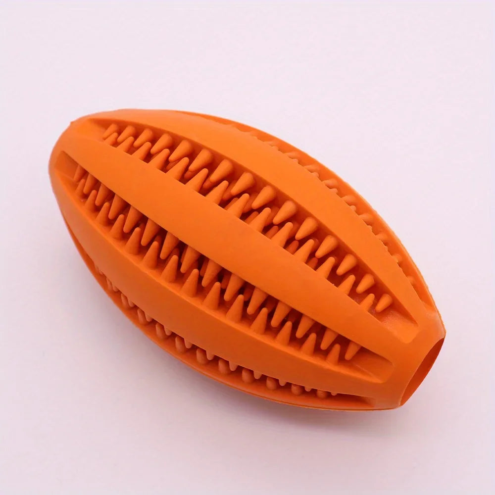 Interactive Dog Chew Ball – Teeth Cleaning Rubber Toy