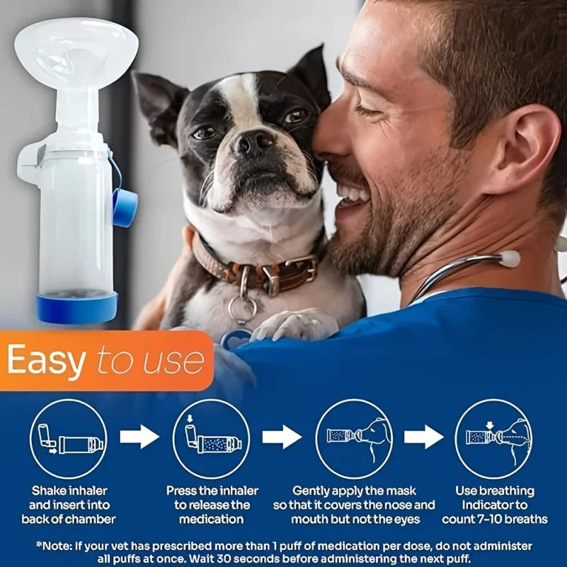 Adjustable Pet Nebulizer Mask – Respiratory Care for Cats & Dogs