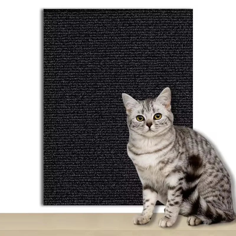 Trim-to-Fit Cat Scratching Mat for Sofas & Furniture – Self-Adhesive Protector