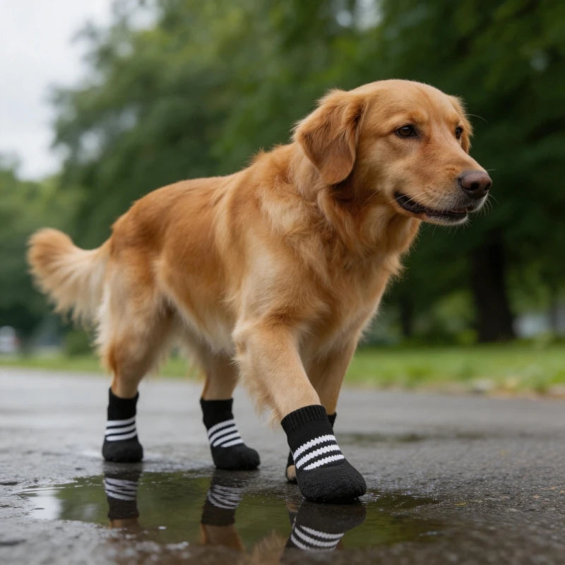 Summer Dog Paw Protector Boots – Breathable Non-Slip Socks
