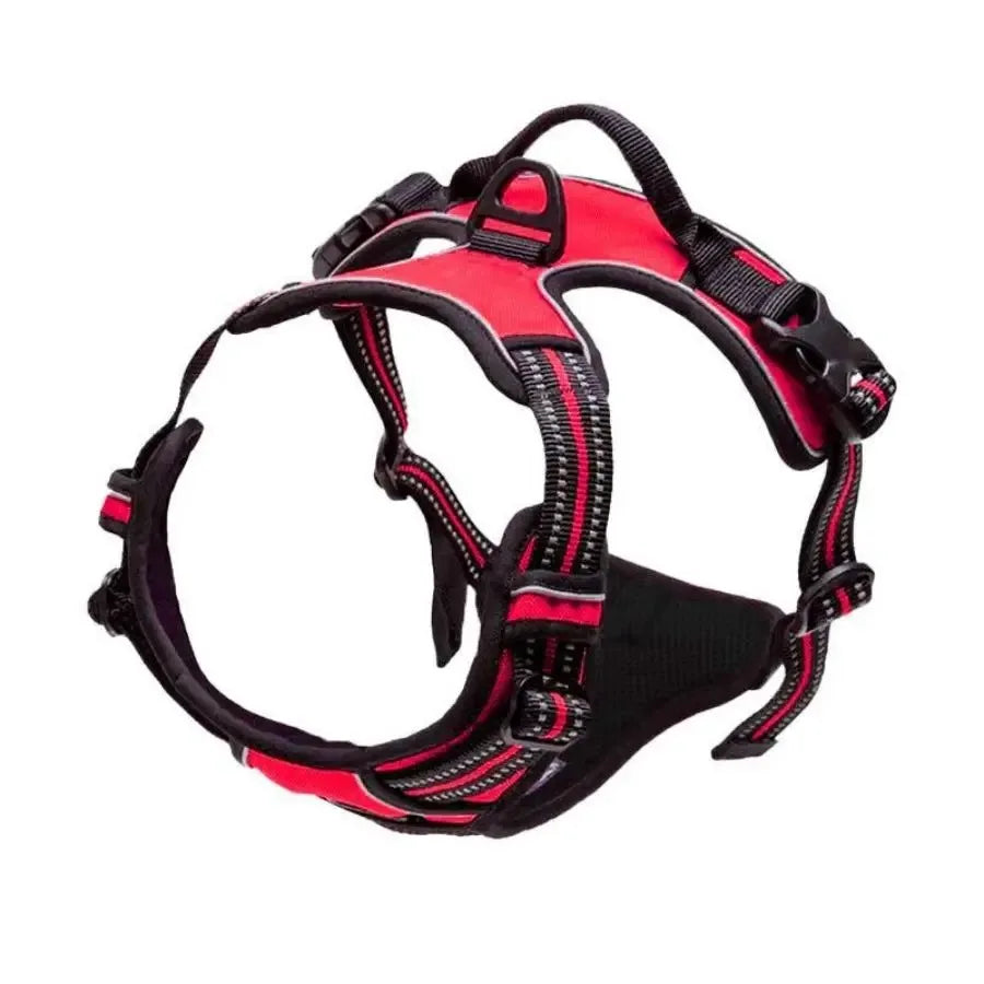 Adjustable No-Pull Dog Harness with Control Handle & Reflective Straps
