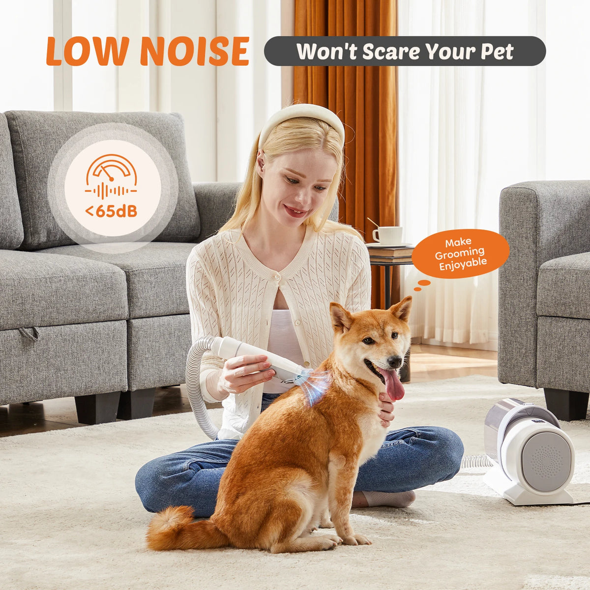 Pawora Pet Grooming Vacuum Kit