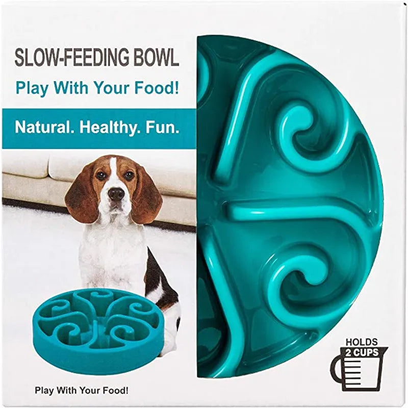 Slow Feeder Dog Bowl – Anti-Gulping Interactive Feeding Bowl