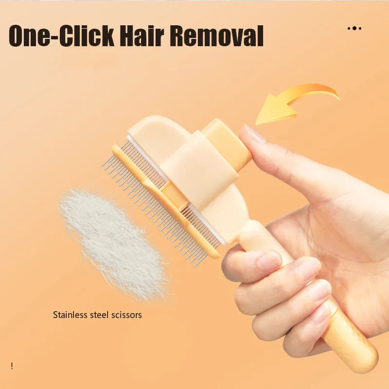 Self-Cleaning Pet Grooming Brush
