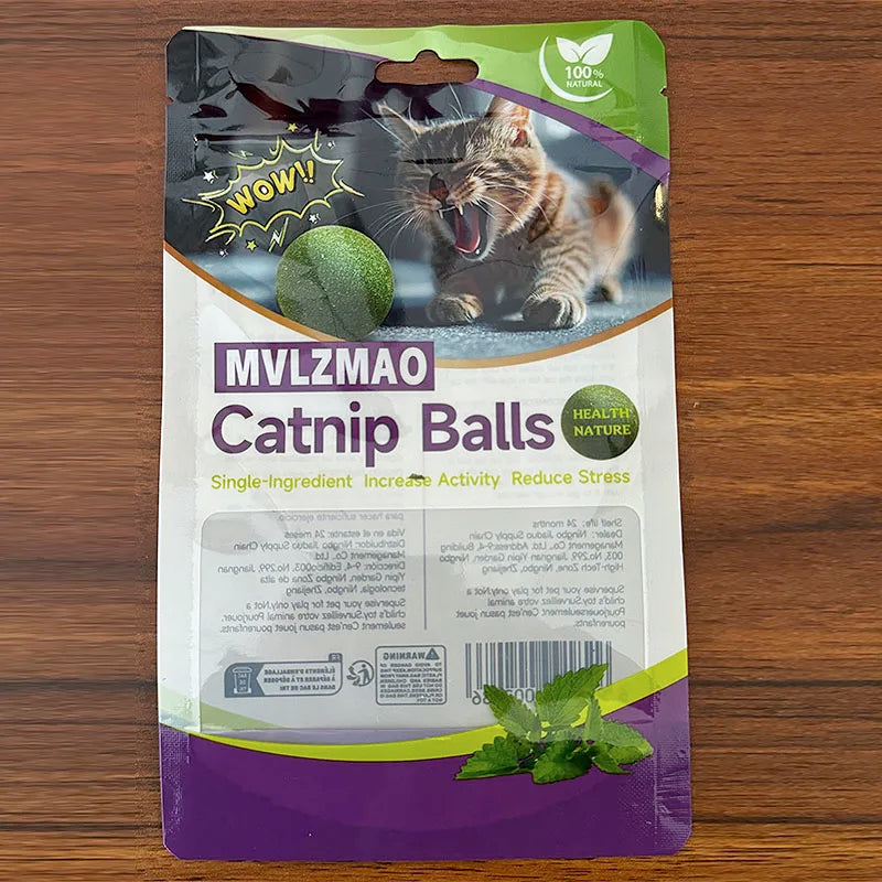 Catnip Balls for Cats – Natural Interactive Chew Toys