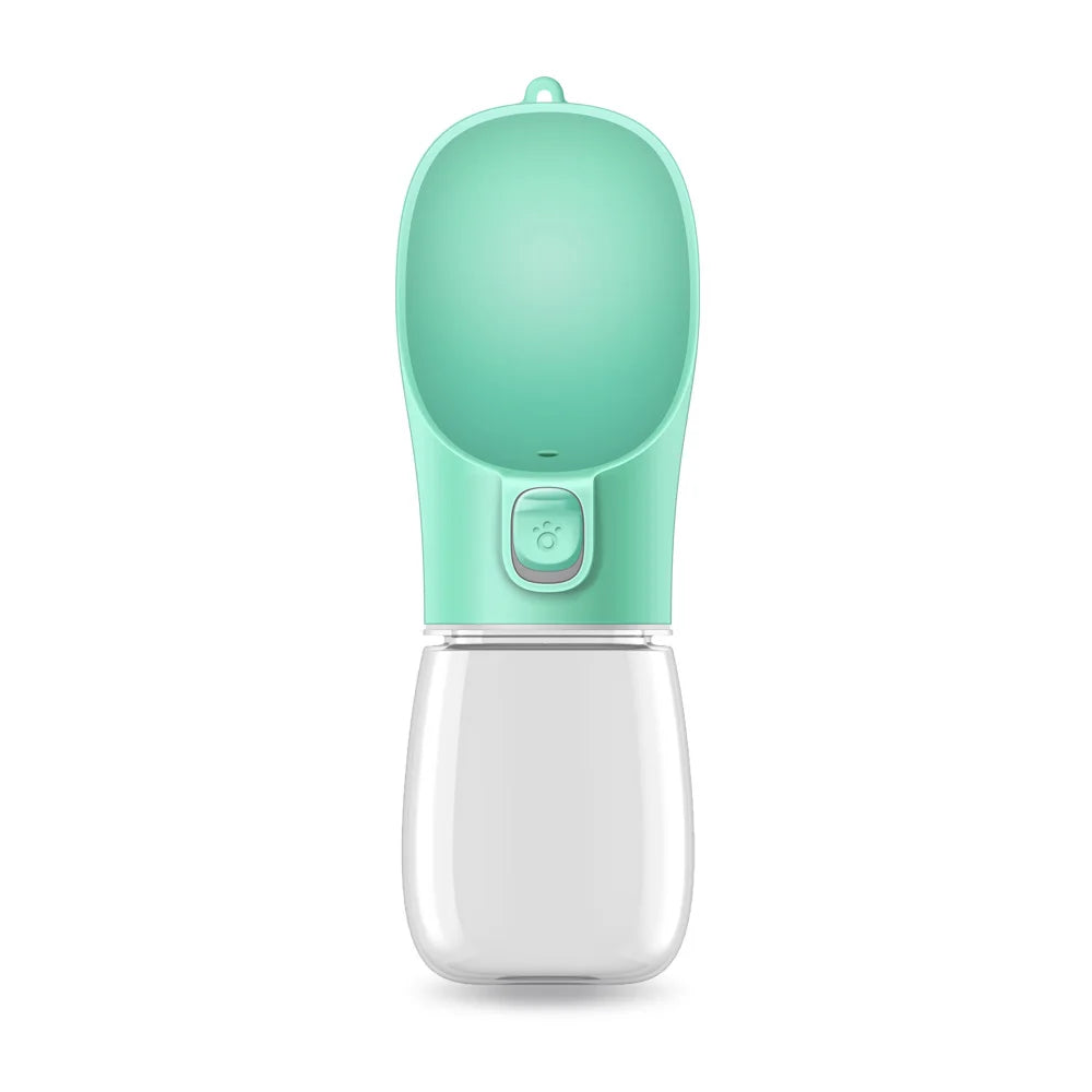 Leakproof Portable Pet Water Bottle with Built-In Travel Bowl