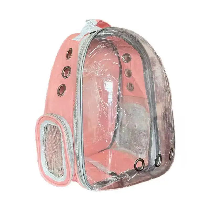 Ventilated Pet Carrier Backpack for Cats & Small Dogs – Transparent Travel Backpack