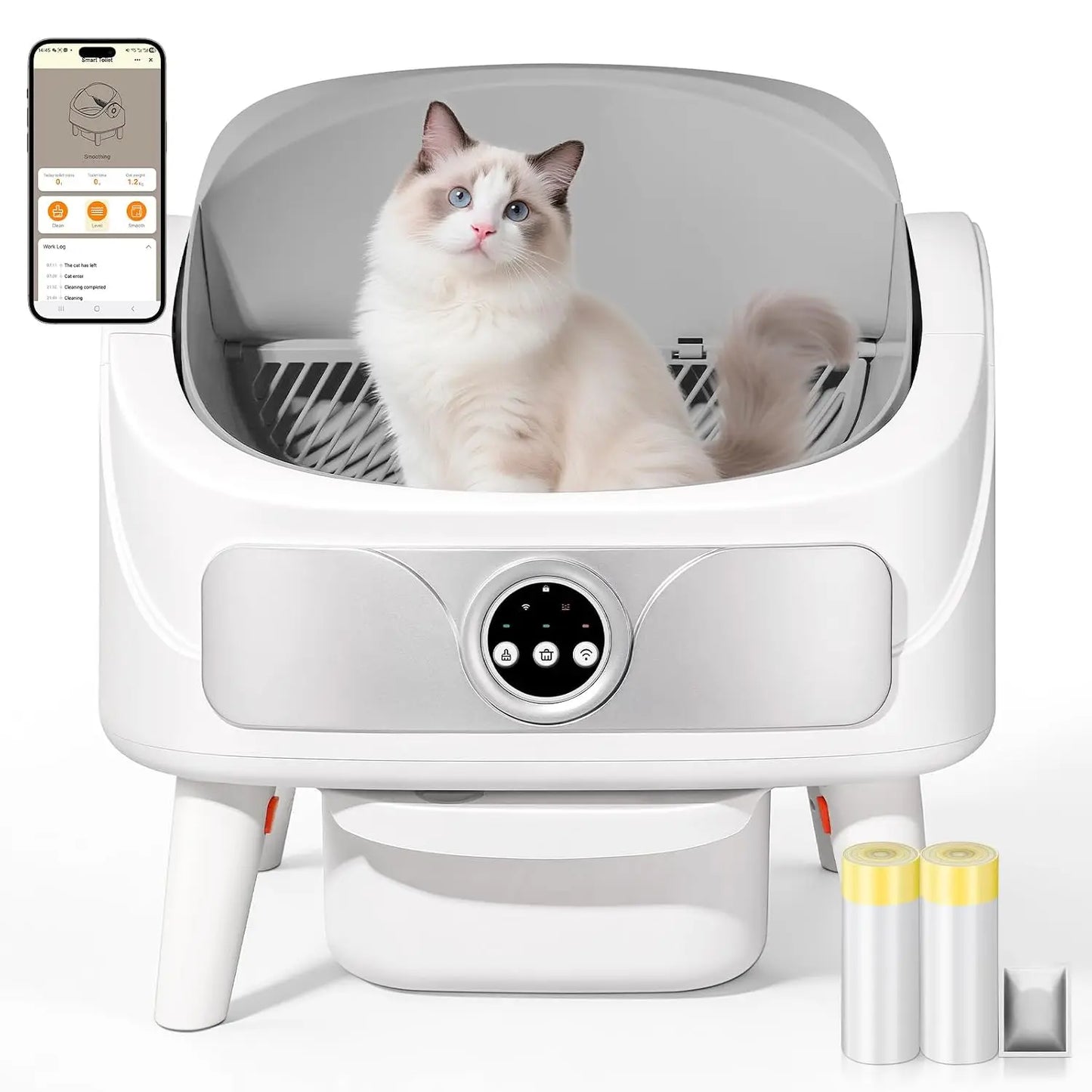 Automatic Self-Cleaning Cat Litter Box