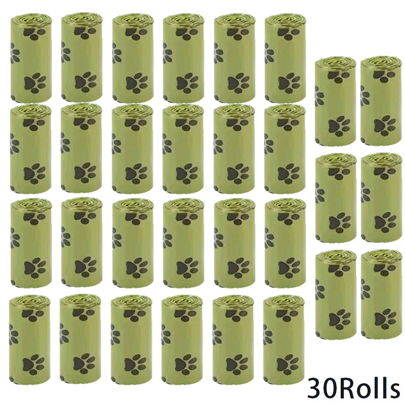 Cornstarch-Based Dog Poop Bags – Leakproof Waste Bag Rolls