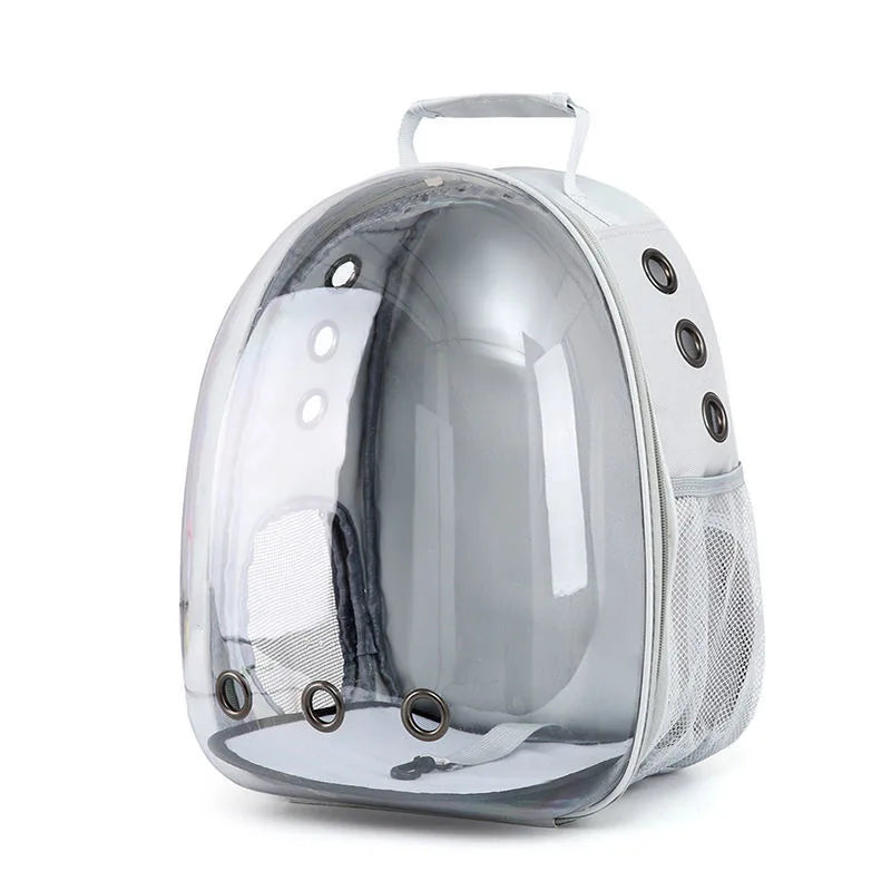 Ventilated Pet Carrier Backpack for Cats & Small Dogs – Transparent Travel Backpack