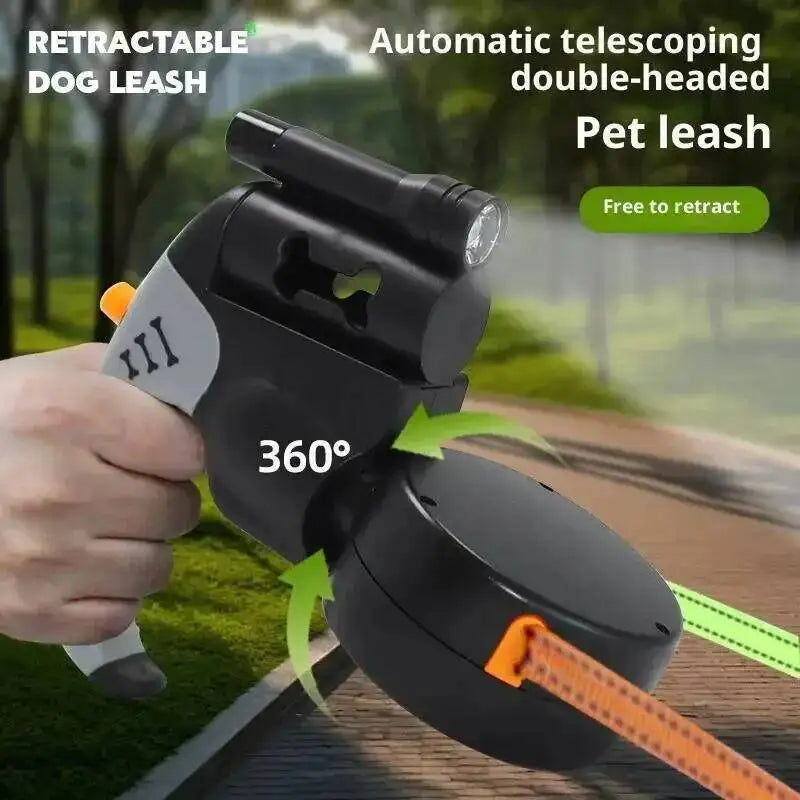 Pawora 360° Dual Retractable Dog Leash