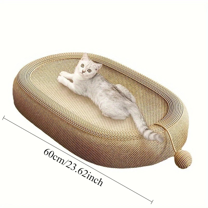 2-in-1 Sisal Cat Lounger & Scratching Bed