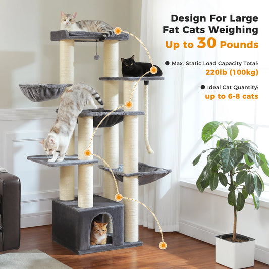 Pawora Luxury Multi-Level Cat Tree