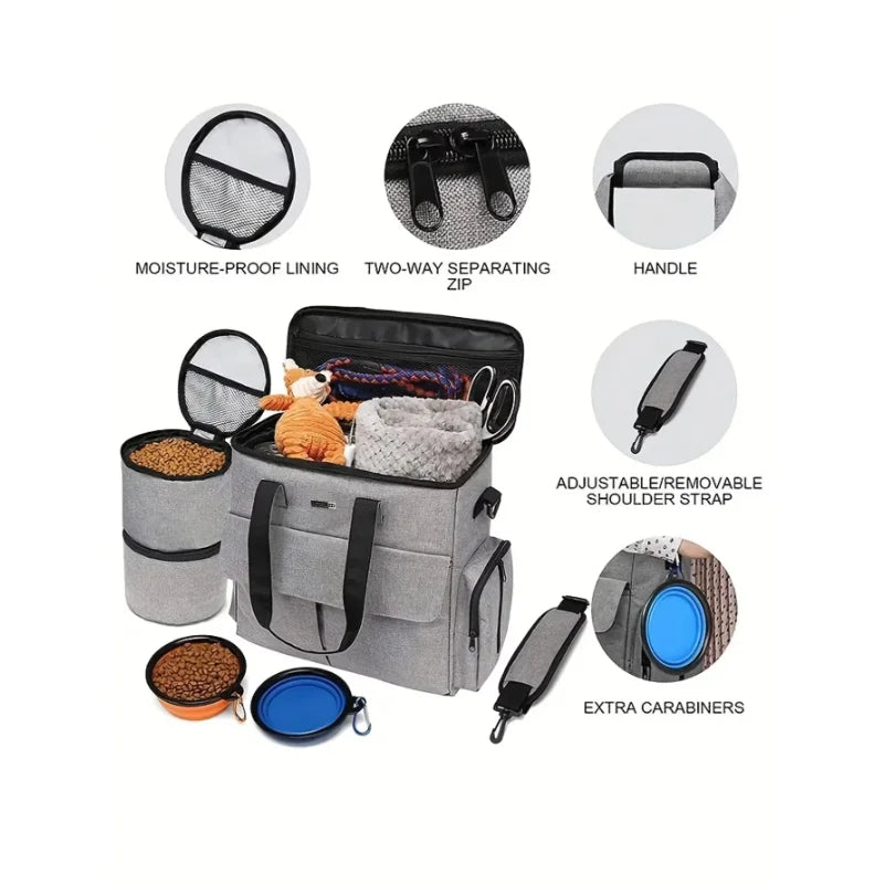 Pawora Complete Pet Travel Bag Set