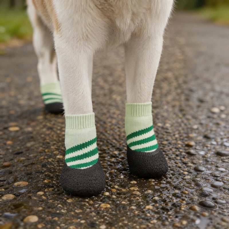Summer Dog Paw Protector Boots – Breathable Non-Slip Socks