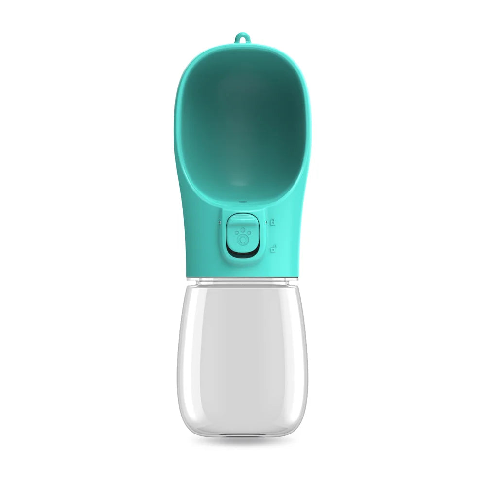 Leakproof Portable Pet Water Bottle with Built-In Travel Bowl