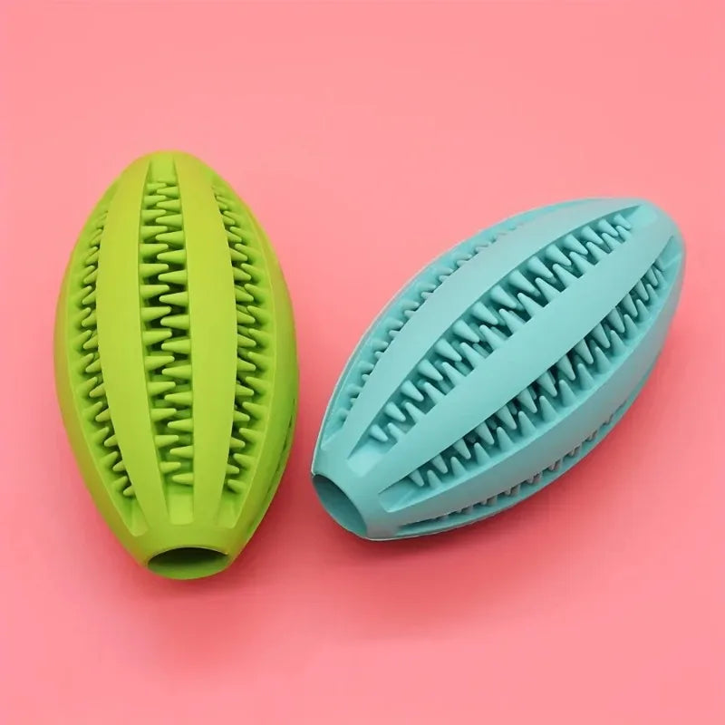 Interactive Dog Chew Ball – Teeth Cleaning Rubber Toy
