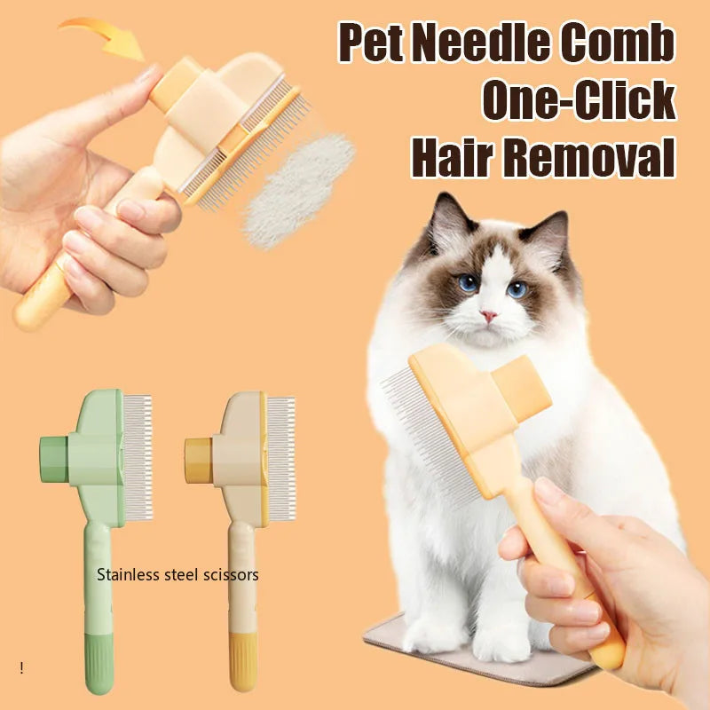 Self-Cleaning Pet Grooming Brush