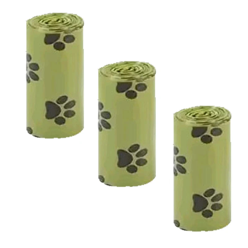 Cornstarch-Based Dog Poop Bags – Leakproof Waste Bag Rolls