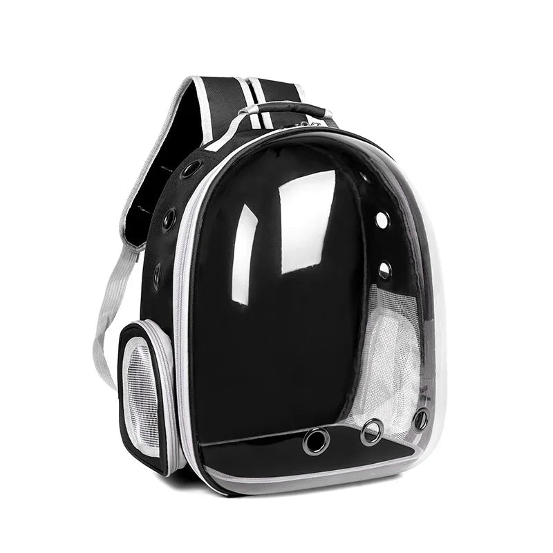 Ventilated Pet Carrier Backpack for Cats & Small Dogs – Transparent Travel Backpack