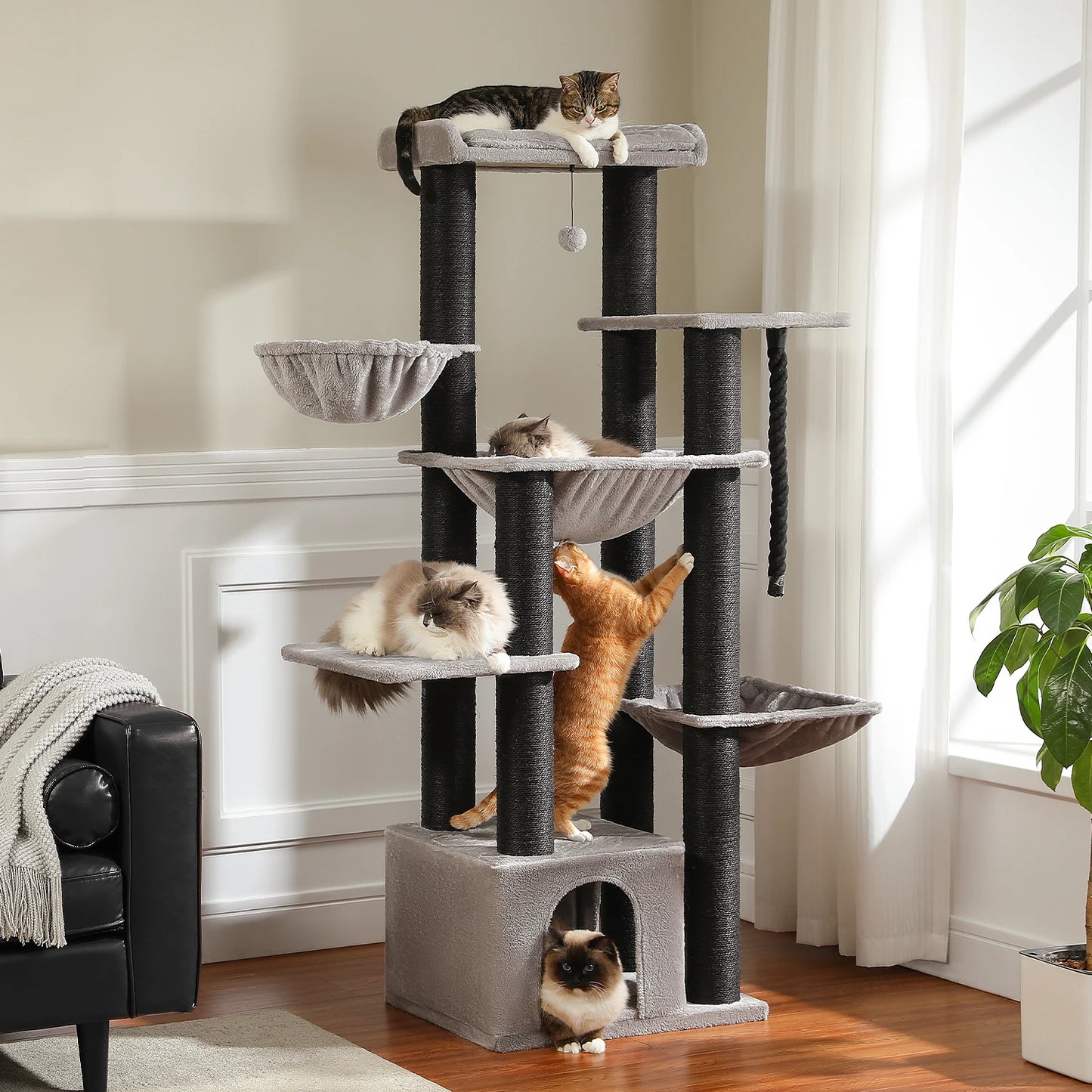 Pawora Luxury Multi-Level Cat Tree