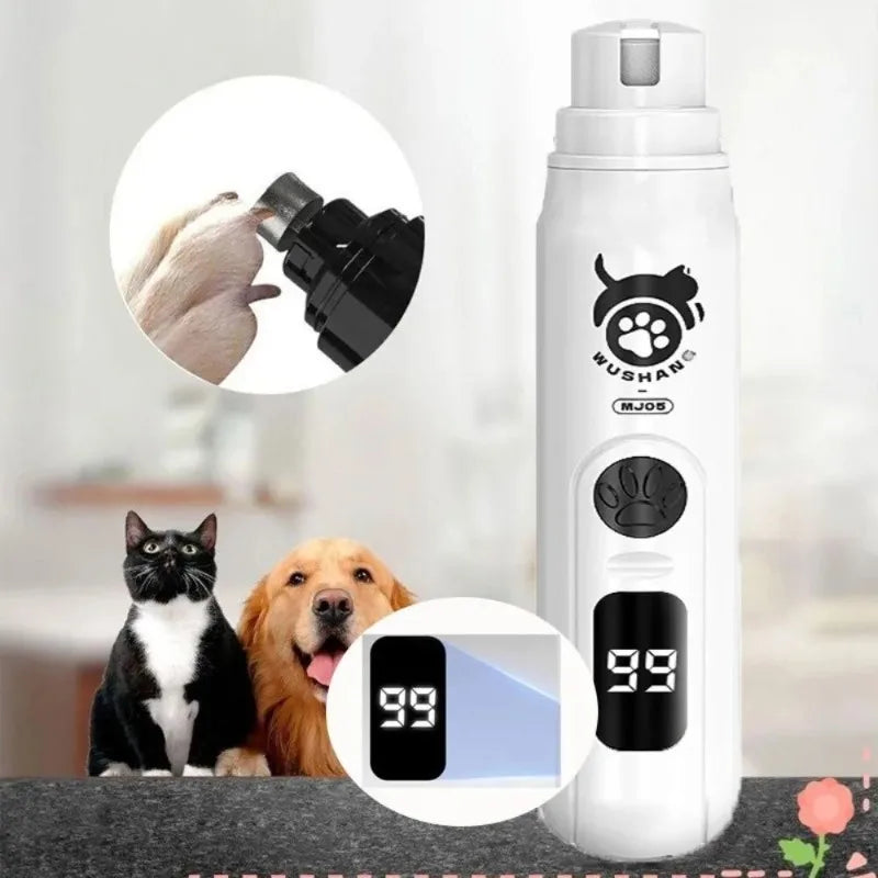 Professional Electric Pet Nail Grinder with LED Display