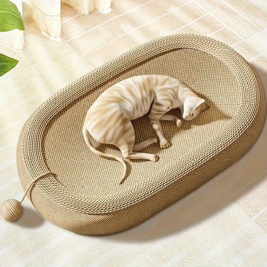 2-in-1 Sisal Cat Lounger & Scratching Bed