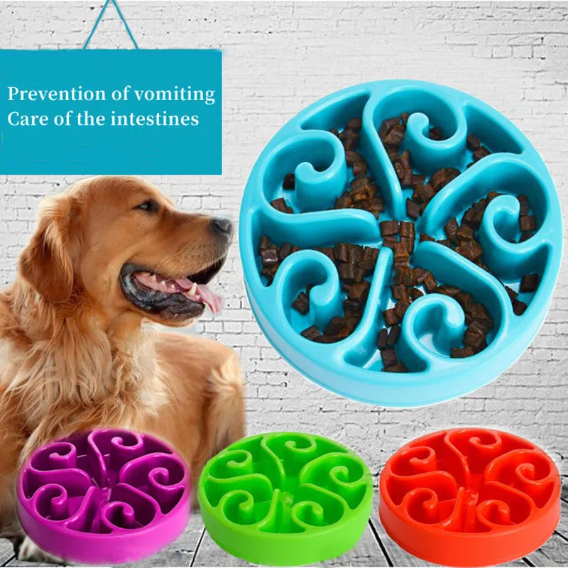 Slow Feeder Dog Bowl – Anti-Gulping Interactive Feeding Bowl