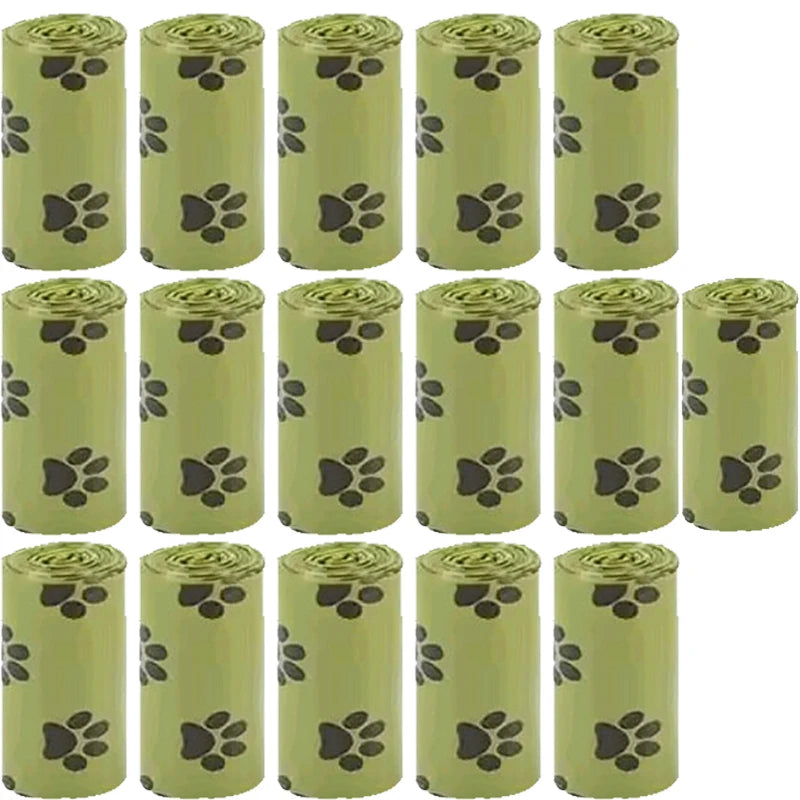 Cornstarch-Based Dog Poop Bags – Leakproof Waste Bag Rolls